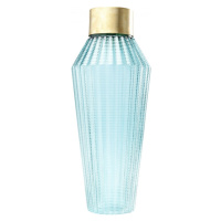 KARE Design Modrá skleněná váza Barfly 43 cm