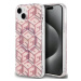 Kryt Guess GUHMP15SHGCUSTGP iPhone 15 6.1" pink hardcase IML GCube MagSafe (GUHMP15SHGCUSTGP)