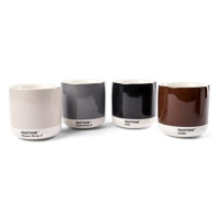 PANTONE Latte termo hrnek set 4 ks - Warm Gray, Cool Gray, Brown, Black