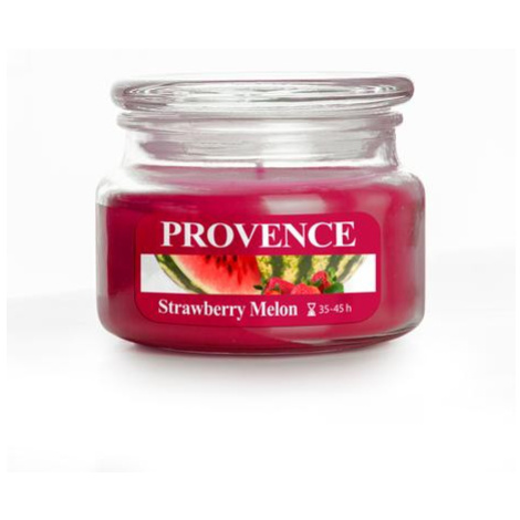 Provence Vonná svíčka ve skle 45 hodin jahoda a meloun