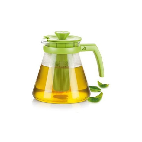 Zelené konvice na čaj a kávu