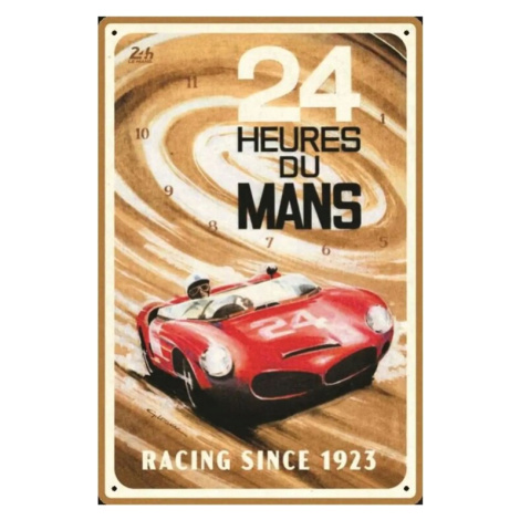Plechová cedule 24h du Mans - Red Car 1963, (20 x 30 cm) POSTERSHOP