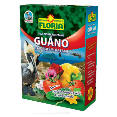 Guáno s mořskými řasami FLORIA 0,8 kg