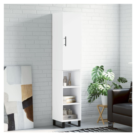 vidaXL Skříň highboard bílá 34,5 x 34 x 180 cm kompozitní dřevo