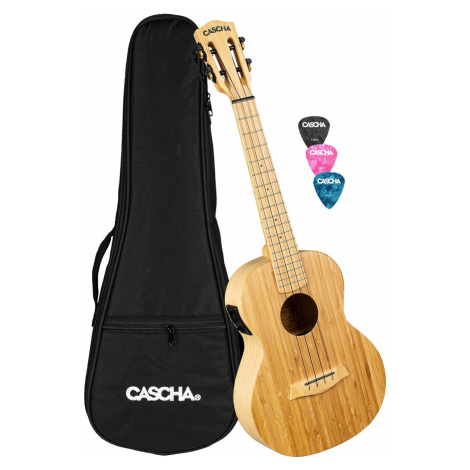 Cascha HH 2314E Bamboo Tenorové ukulele Natural