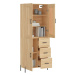 vidaXL Skříň highboard dub sonoma 69,5 x 34 x 180 cm kompozitní dřevo