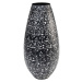 KARE Design Černá kovová váza Sketch 41cm