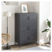 vidaXL Skříň highboard antracitová 68 x 39 x 113 cm ocel