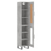 vidaXL Skříň highboard betonově šedá 34,5x34x180 cm kompozitní dřevo