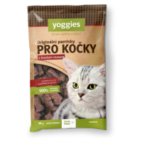 Yoggies Originální pamlsky s hovězím masem pro kočky 50 g