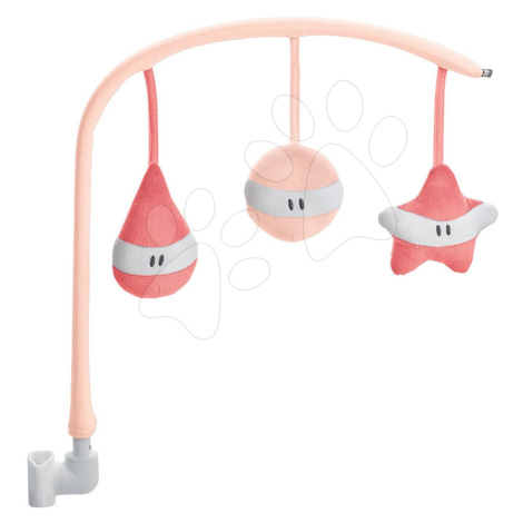 Beaba kolotoč nad lehátko Play Arch s 3 hračkami 915022 růžový