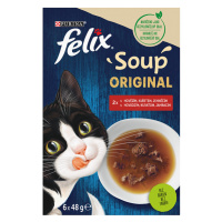 FELIX Soup Original s hovězím, kuřetem a jehněčím 6 x 48g