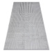 Koberec LIRA E2557 geometrický, strukturální, glamour - šedý