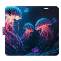 iSaprio flip pouzdro Jellyfish pro Huawei P20 Lite