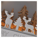 SOLIGHT 1V249 LED závěsná dekorace - les s jeleny, 14x LED, 2x AA