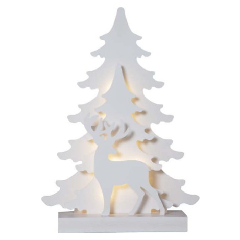 Bílá světelná dekorace s vánočním motivem Grandy – Star Trading