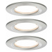 PAULMANN Vestavné svítidlo LED Nova kruhové 3x6,5W kov kartáčovaný nevýklopné 3-krokové-stmívate