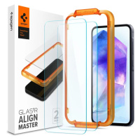 Ochranné sklo Spigen Glass tR AlignMaster 2 Pack -  Samsung Galaxy A55 (AGL07775)