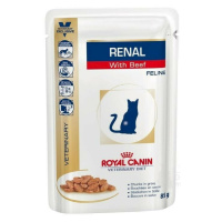 Royal Canin VD Feline Renal 12x85g hovězí kapsa