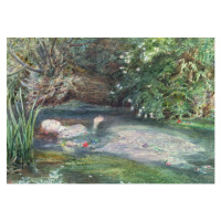 Obrazová reprodukce Ophelia, John Everett Millais, 40 × 26.7 cm