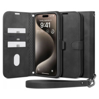 Pouzdro pro iPhone 15 Pro, Spigen Wallet S Pro, zadní kryt peněženky case s flipem