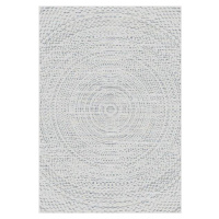 Dekoria Koberec Breeze Circles wool/cliff grey 200x290cm, 200 x 290 cm