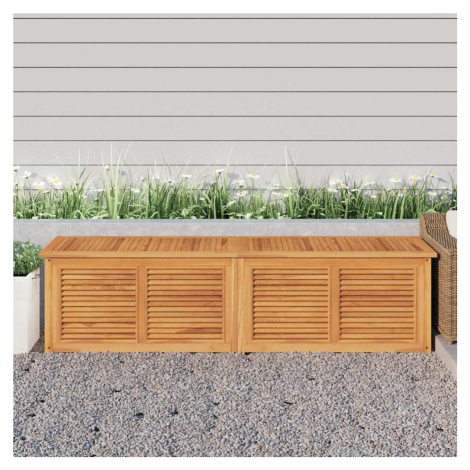 vidaXL Zahradní úložný box s vložkou 200 x 50 x 55 cm masivní teak