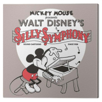 Obraz na plátně Mickey Mouse - Silly Symphony, (40 x 40 cm)