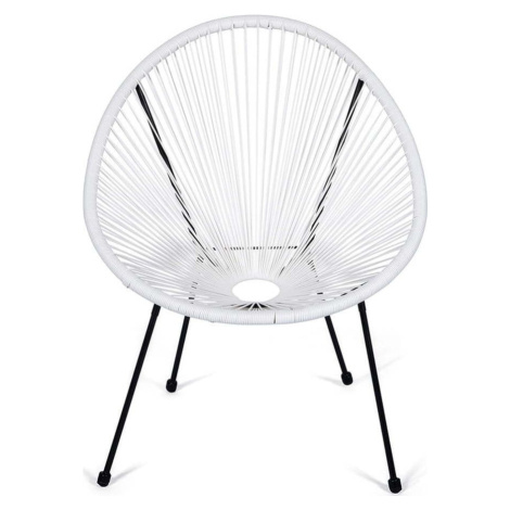 Bílé kovové/plastové zahradní křeslo Avocado – Bonami Selection