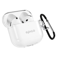 Epico Transparent Cover Airpods 4 - bílá transparentní