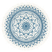 Meinl Sonic Energy 78"/200 cm Floral Design Nay Blue Meditation Rug