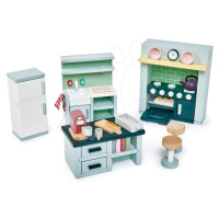 Dřevěný nábytek do kuchyňky Dovetail Kitchen Set Tender Leaf Toys 6dílná souprava s komplet vyba