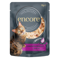 Encore Cat Pouch 16 × 70 g - kuřecí prsa s kachnou