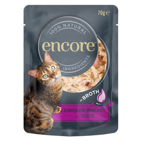 Encore Cat Pouch 16 × 70 g - kuřecí prsa s kachnou