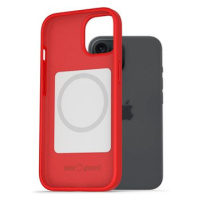 AlzaGuard Magsafe Silicone Case pro iPhone 15 červený