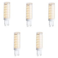 Set van 5 G9 dimbare LED lampen 5.5W 500 lm 3000K