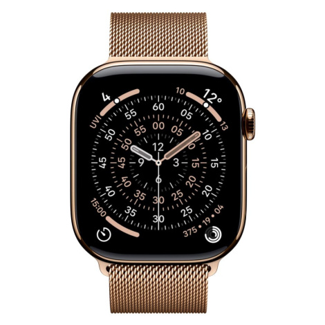 Apple Watch 11 46 mm titan, milánský řemínek M/L chytré hodinky