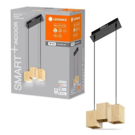 Ledvance - LED Stmívatelný lustr na lanku DECOR WOOD 3xLED/7W/230V Wi-Fi 4058075757462