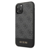 Guess 4G Stripe Zadní kryt GUHCN61G4GLGR pro Apple iPhone 11 grey