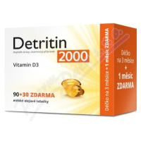 Detritin Vitamin D3 2000 IU 90+30 měkkých tobolek