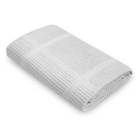 Sensillo pletená bavlněná deka Lulu světle šedá