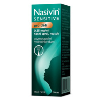 Nasivin Sensitive Děti 0.25mg/ml nas.spr.sol 10ml