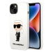 Kryt Karl Lagerfeld iPhone 14 Plus 6,7" hardcase white Silicone Ikonik (KLHCP14MSNIKBCH)