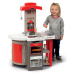 Kuchyňka skládací elektronická Tefal Opencook Smoby červená s kávovarem a chladničkou a 22 doplň