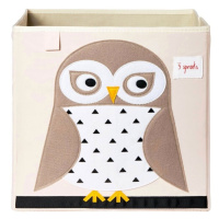 3 SPROUTS - Úložný box Owl White