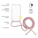 Pouzdro FIXED Pure Neck s růžovou šňůrkou na krk pro Samsung Galaxy A55 5G