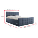 Expedo Čalouněná postel boxspring MARENA + vrchní matrace, 120x200, jasmine 34