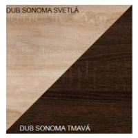 ArtCross Předsíňová stěna GRAND Barva: Dub sonoma světlá / dub sonoma tmavá