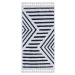 Bílo-modrý pratelný koberec běhoun 300x80 cm - Vitaus