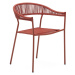 Jídelní židle z umělého ratanu v cihlové barvě v sadě 4 ks Futadera – Kave Home